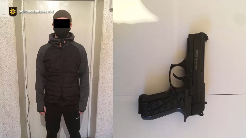 ,, Distracție” cu focuri de armă, l-ar putea costa până la 7 ani de închisoare pe un tânăr din capitală